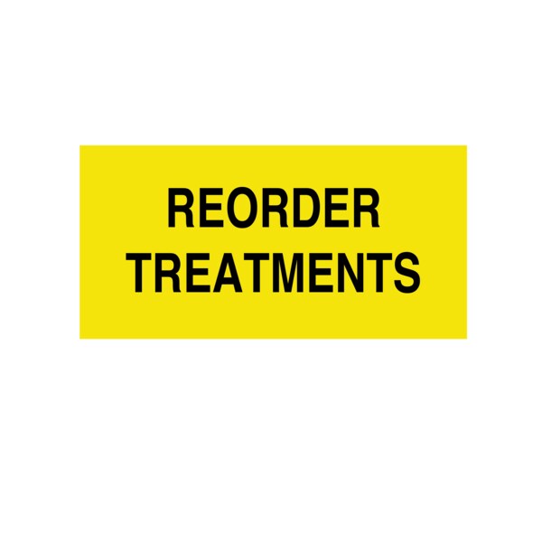 Printed Chart Tape - Reorder Treatments